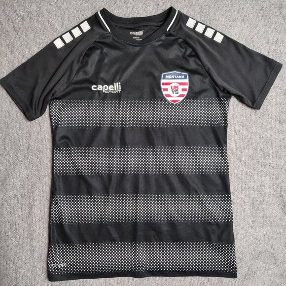 Capelli Sport Other - Capelli Sport Youth Soccer Jersey Size Medium (10-12) Black White #4 Montana